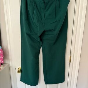 Abercrombie & Fitch Dark Green Wide Leg Pants